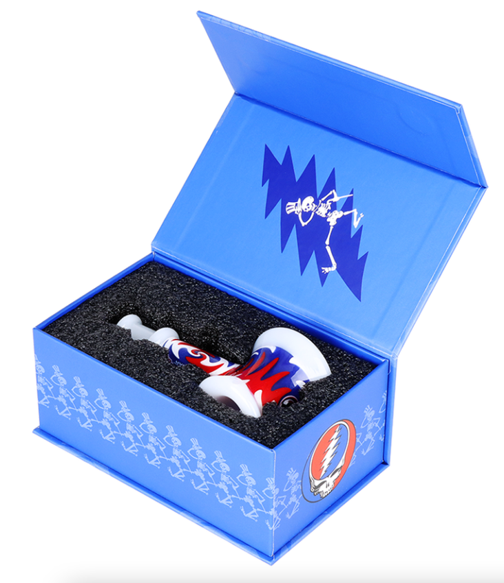 The Grateful Dead x Pulsar Bolt Wig Wag Glass Hammer Hand Pipe