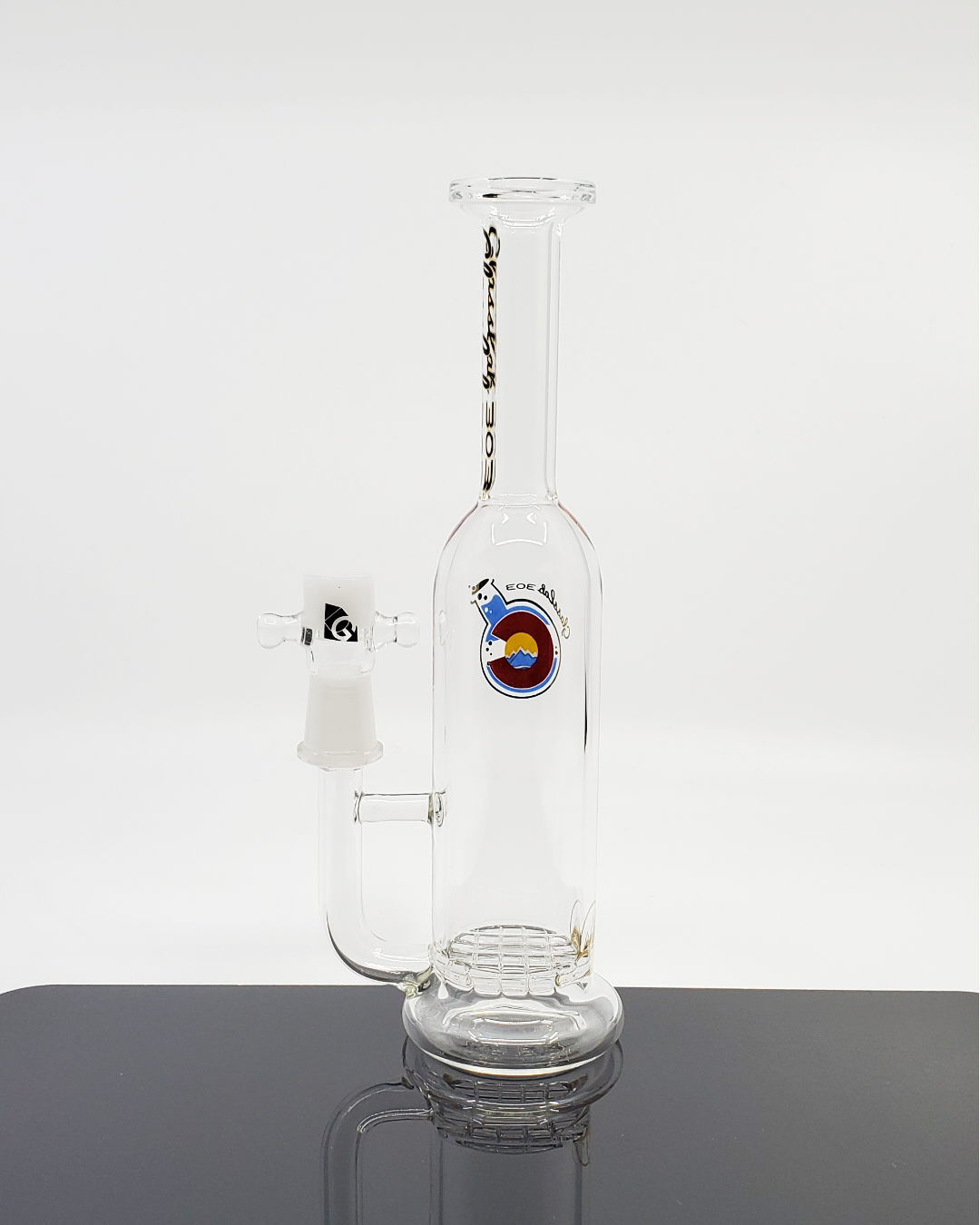 Glass Lab 303 Waffle Perc Straight Bottle - Smooth Filtration with Unique Perc