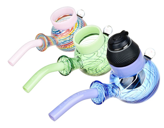 Pulsar Color Swirl Hand Pipe for Puffco Proxy - Blue