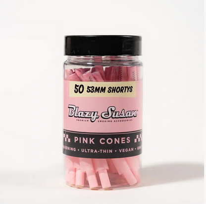Blazy Susan - Pink Pre Rolled Cones 50ct Jar