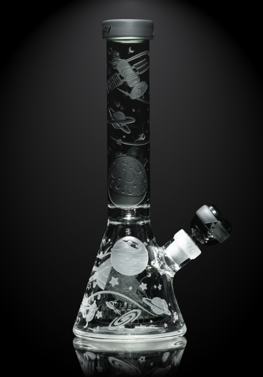 Milkyway Glass - Space Odyssey in 3D 11" Slime Beaker Bong with Collins Perc