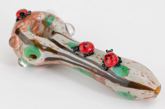 Empire Glassworks Lady Bug Mini Spoon Pipe
