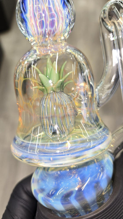 Hondo Glass - Fumed Pineapple Perc Puffco Peak/Pro Wet Attachmet