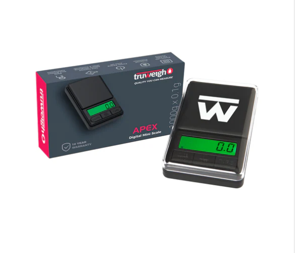 Truweigh APEX Digital Mini Scale - 1000g x 0.1g