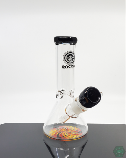 Encore Glass 7.5” Spiral Base Beaker | Compact & Stylish | Smooth Filtration