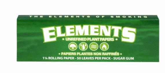 Elements - Green 1 1/4 Rolling Papers