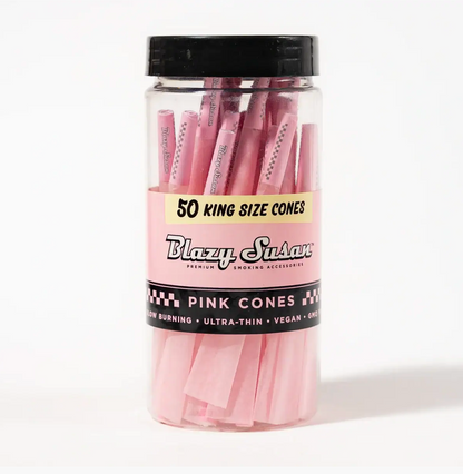 Blazy Susan - Pink Pre Rolled Cones 50ct Jar