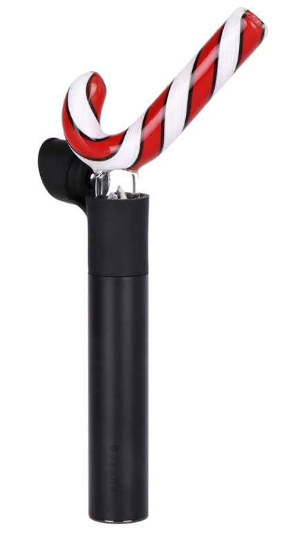 Candy Cane Glass Mouthpiece Attachment for Puffco Pivot