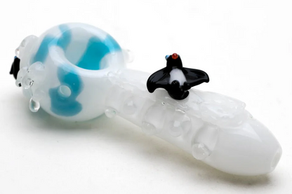 Empire Glassworks Icy Penguins Mini Spoon