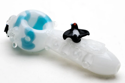 Empire Glassworks Icy Penguins Mini Spoon