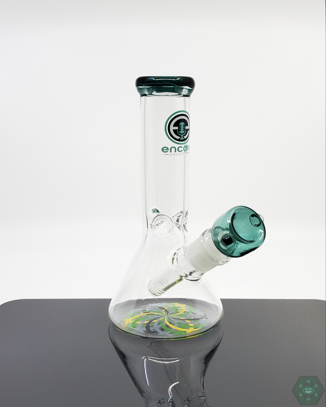 Encore Glass 7.5” Spiral Base Beaker | Compact & Stylish | Smooth Filtration