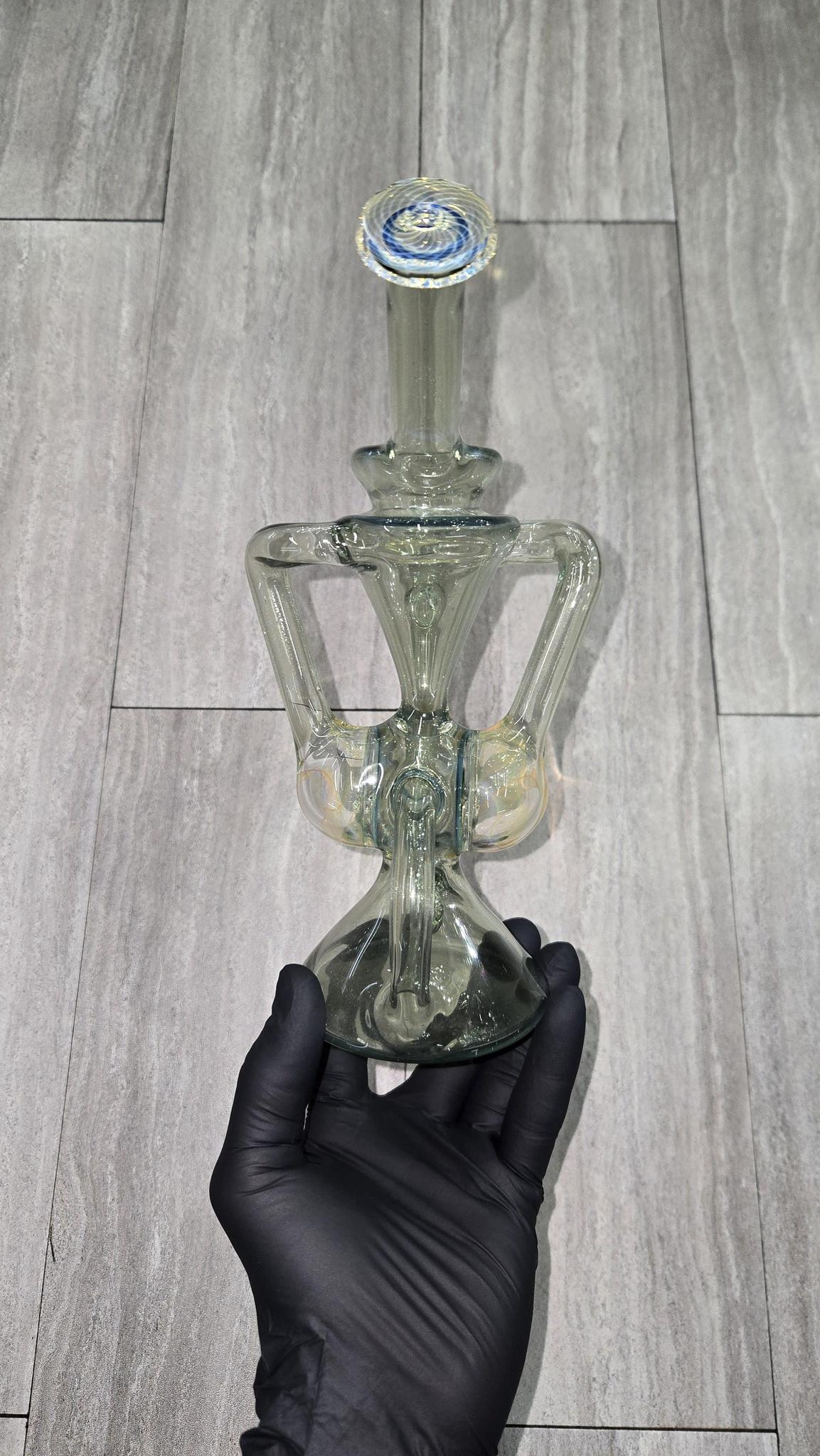Brick Glass - Faceted Drum Recycler #8