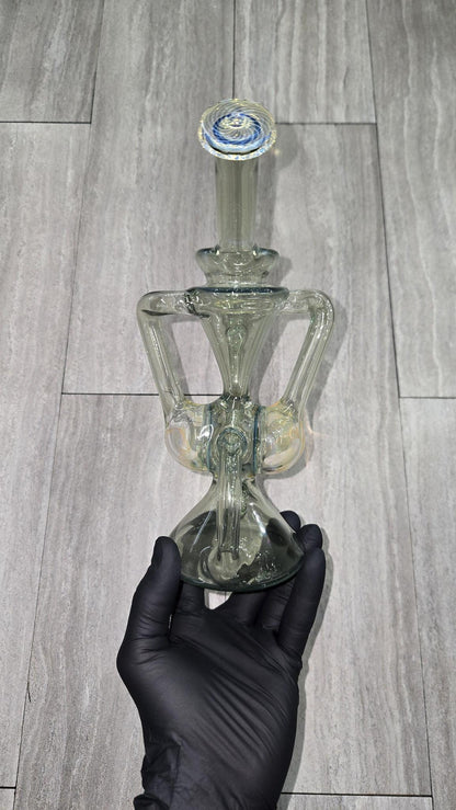 Brick Glass - Faceted Drum Recycler #8