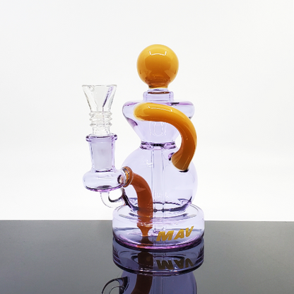 MAV Glass Mini Ball Recycler - Compact Design with Smooth Filtration