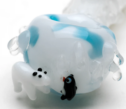 Empire Glassworks Icy Penguins Mini Spoon