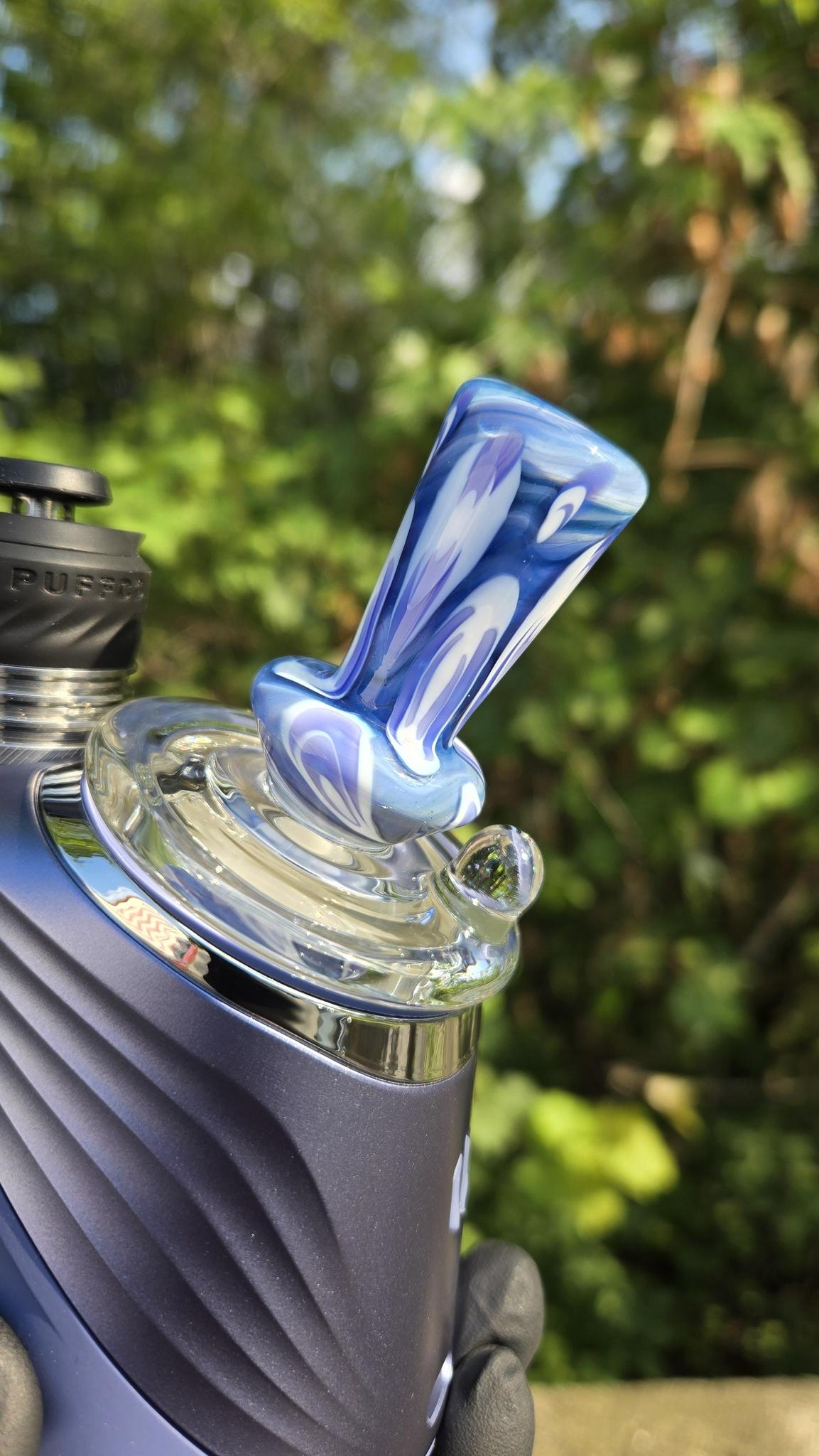 Indo Glass X Geoffmade - Clear Bottom Frit Work Dry Peak/Pro Attachment #4