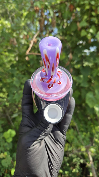 Indo Glass X Geoffmade - Clear Bottom Frit Work Dry Peak/Pro Attachment #3
