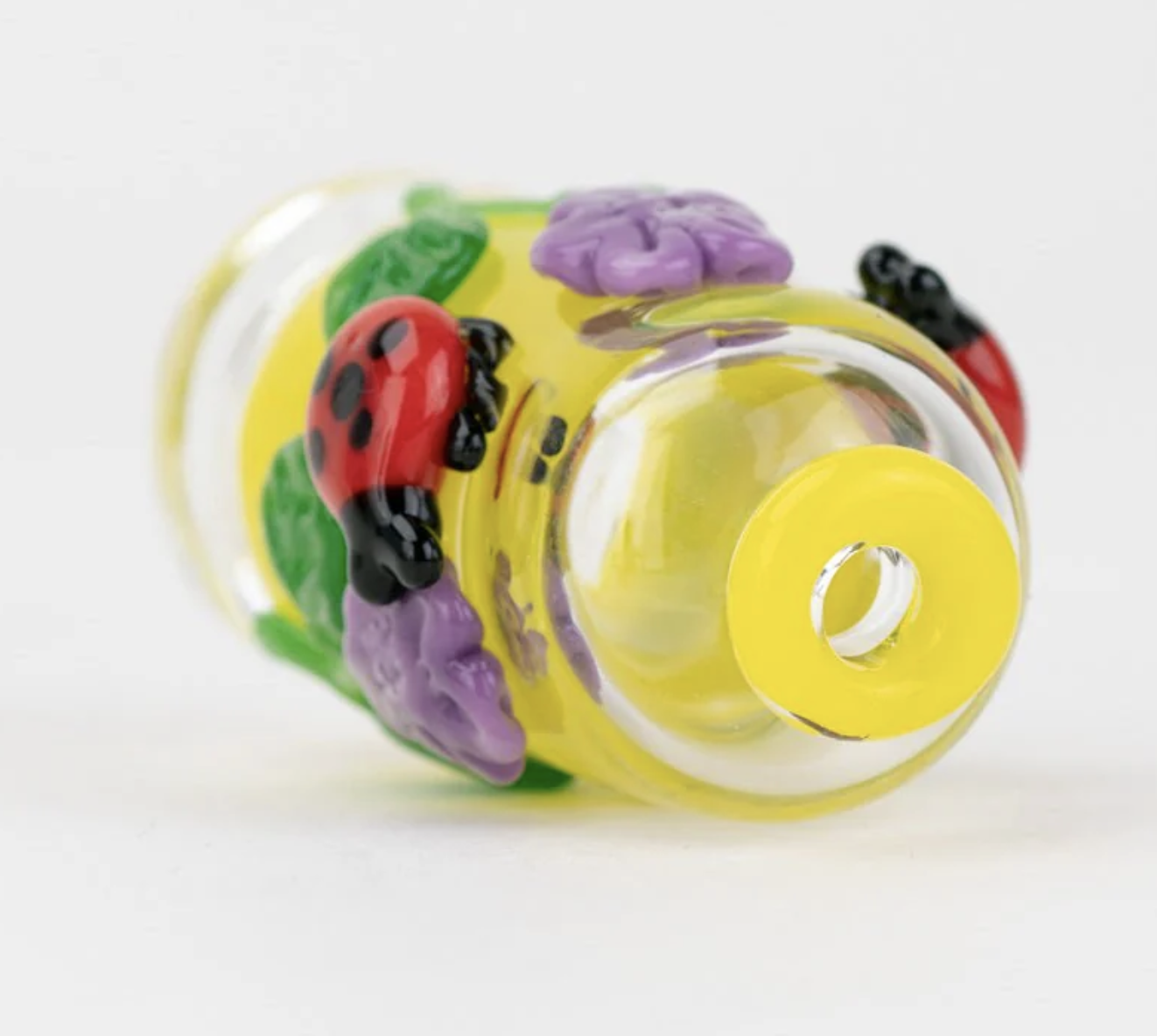 Empire Glassworks Puffco Pivot Glass Mouthpiece - Sunshine Garden