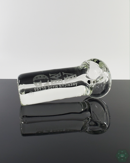 AMG - 7MM Spoon – Thick Glass Design for Durable Use. This 7MM thick glass spoon pipe is built for everyday use. Offers a classic shape with a comfortable grip and smooth airflow.