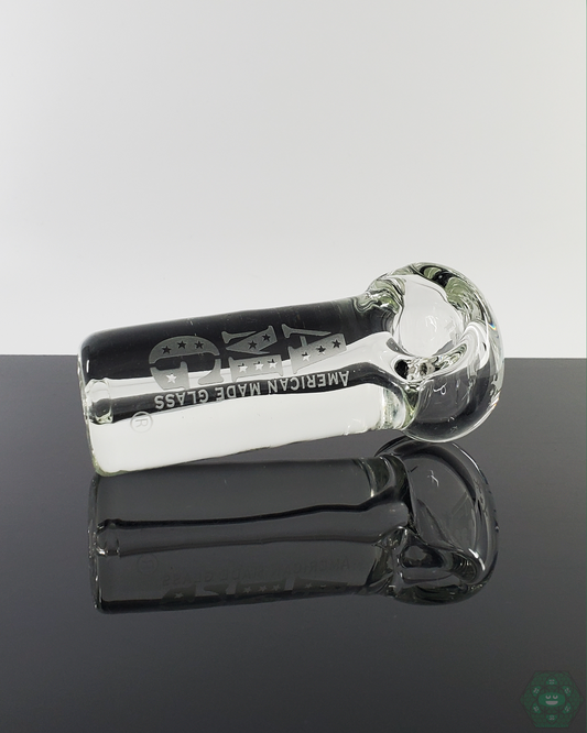 AMG - 7MM Spoon – Thick Glass Design for Durable Use. This 7MM thick glass spoon pipe is built for everyday use. Offers a classic shape with a comfortable grip and smooth airflow.