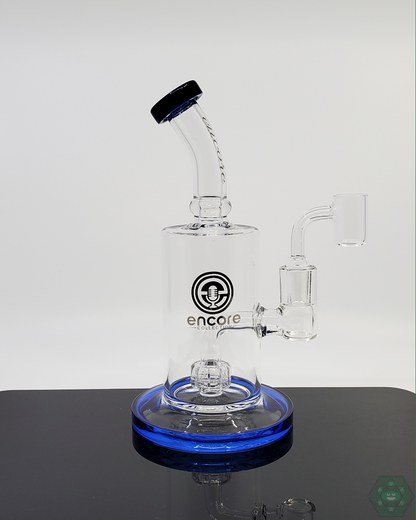 Encore Glass 7.5” Showerhead Rig | Smooth Filtration | Compact with Perc