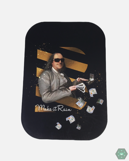 Benji Rolling Tray - Metal with Magnetic Lid. Includes premium rolling papers. Ideal for on-the-go or at-home use.