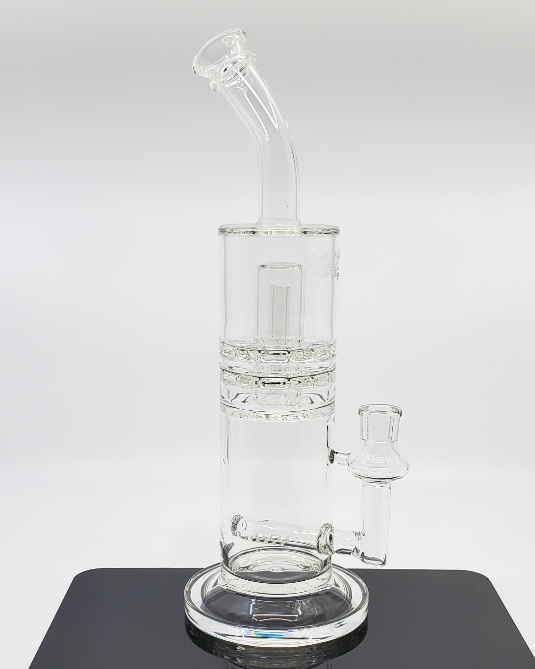  Blacksheep Glass 14" Lantern Bong | Unique Water Pipe Design. Features an innovative lantern design for enhanced smoke diffusion. Delivers smooth, cool hits and showcases the craftsmanship of Blacksheep Glass.