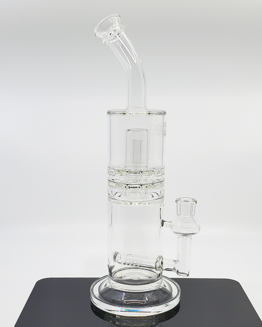  Blacksheep Glass 14" Lantern Bong | Unique Water Pipe Design. Features an innovative lantern design for enhanced smoke diffusion. Delivers smooth, cool hits and showcases the craftsmanship of Blacksheep Glass.
