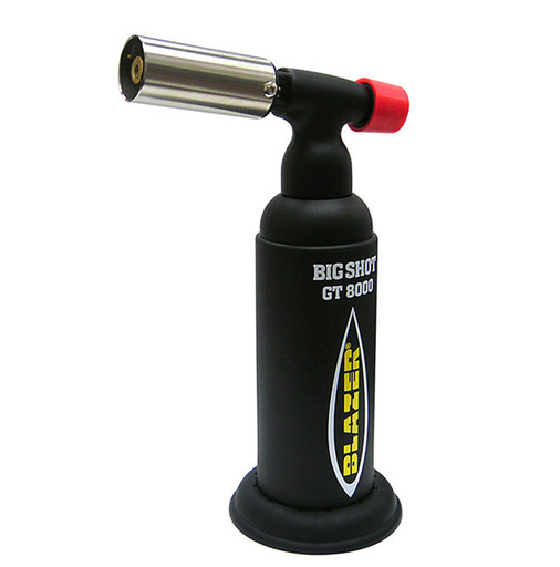 Blazer Big Shot GT 8000 Torch - Made in Japan with high-quality construction. Features a precise, adjustable flame and over 35 minutes of burn time