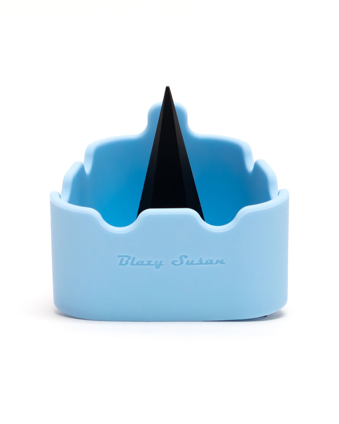 Blazy Susan - Premium Silicone Deluxe Ashtray + Debowler. This flexible, mess-free ashtray and bowl cleaner is perfect for ashing out clogged-up bowls. It features a built-in spike for extra clearing action and comes in an assortment of colors. It is dishwasher-friendly and color fade resistant.

