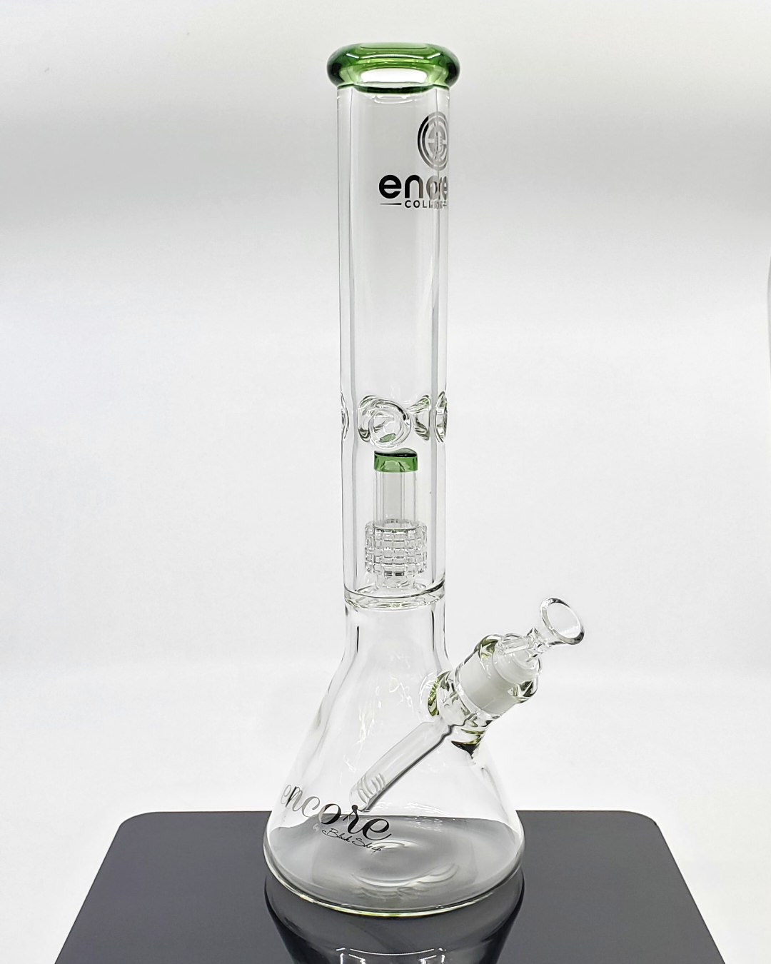  Encore Glass 15” Matrix Beaker - Built with Thick 50x7MM Glass, Featuring a Matrix Perc for Efficient Diffusion and Smooth Hits.