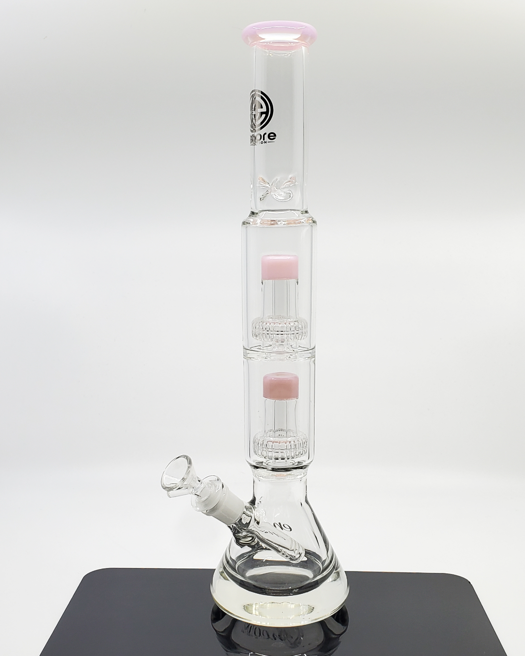16” Double Matrix Beaker by Encore Glass featuring advanced filtration with dual matrix percs and a durable, stylish design.