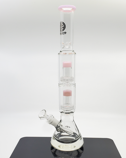 16” Double Matrix Beaker by Encore Glass featuring advanced filtration with dual matrix percs and a durable, stylish design.