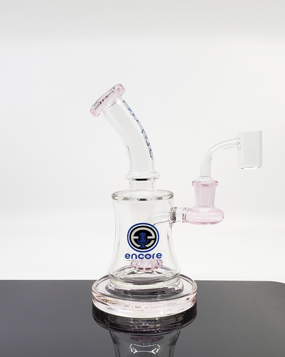 Encore Glass 7” Banger Hanger - Compact Rig with Strong Filtration, Perfect for a Smooth Experience with Minimal Space.