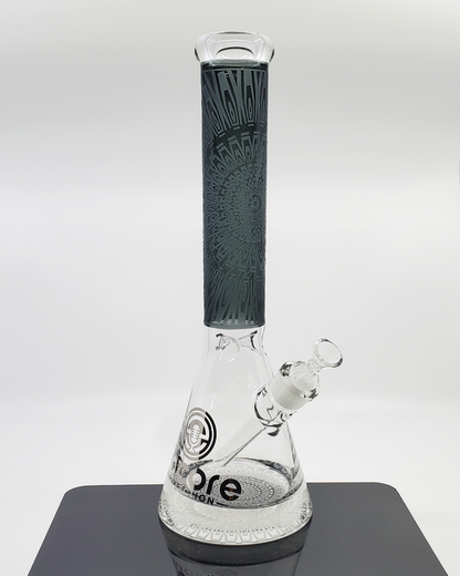 Encore Glass Heavy Bottom Engraved Beaker - Durable with Unique Engraving.