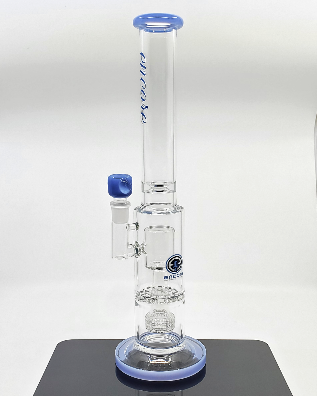 Encore Glass Single Sunflower Disc Straight Tube - Provides Unique Style and Enhanced Filtration for Smooth Hits.