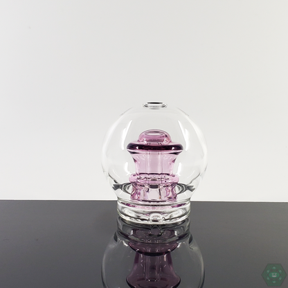 Flexer Jones Sphere Top with Colored Perc - Stylish Puffco Attachment. Add both color and function to your Puffco with Flexer Jones's sphere top and colored percolator design.