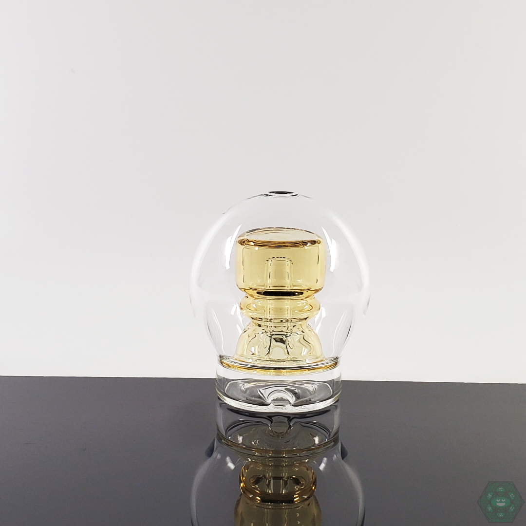 Flexer Jones Sphere Top with Colored Perc - Stylish Puffco Attachment. Add both color and function to your Puffco with Flexer Jones's sphere top and colored percolator design.