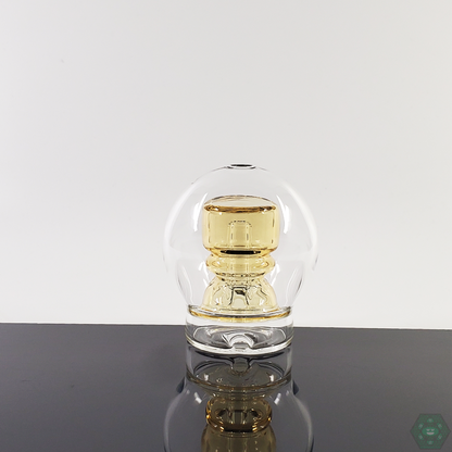Flexer Jones Sphere Top with Colored Perc - Stylish Puffco Attachment. Add both color and function to your Puffco with Flexer Jones's sphere top and colored percolator design.