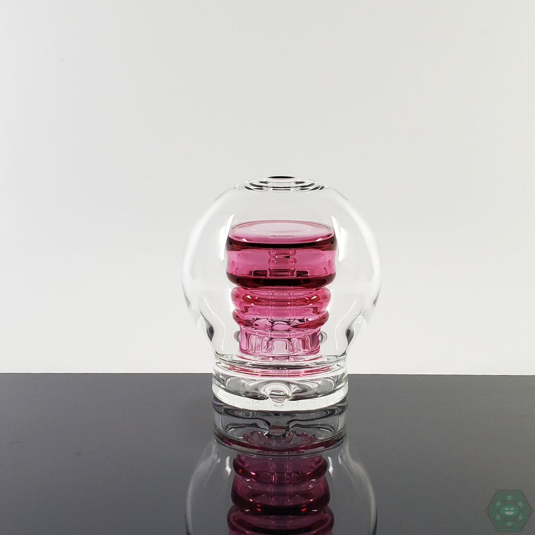 Flexer Jones Sphere Top with Colored Perc - Stylish Puffco Attachment. Add both color and function to your Puffco with Flexer Jones's sphere top and colored percolator design.