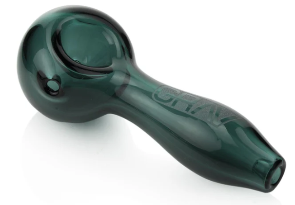 Grav Labs Classic Spoon - Durable Borosilicate Glass Spoon with Inverted Ash Catcher.