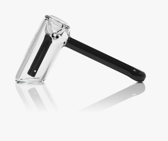  Grav Labs Mini Hammer Bubbler - Featuring a 2-Hole Fission Downstem for Smooth and Efficient Smoking.