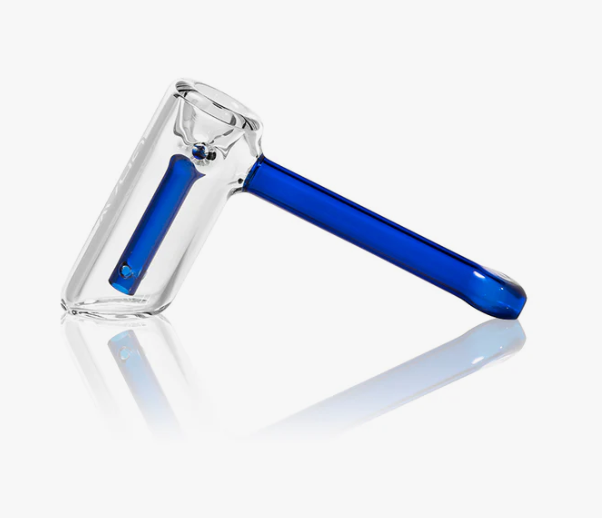  Grav Labs Mini Hammer Bubbler - A Compact and Powerful Water Pipe with a Stable Base and 2-Hole Fission Downstem for Smooth Hits