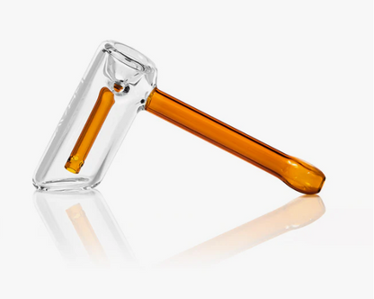 Grav Labs Mini Hammer Bubbler - Designed by Dave Daily, Featuring Durable Borosilicate Glass and a 2-Hole Fission Downstem.

 
