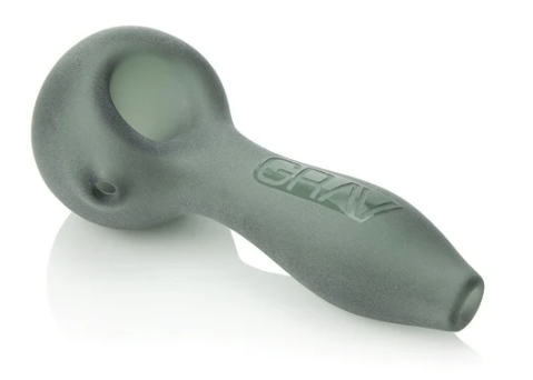 Grav Labs Sandblasted Spoon - Durable Borosilicate Glass with a Matte Finish.