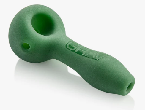 Grav Labs Sandblasted Spoon - Durable Borosilicate Glass with a Unique Matte Finish for Enhanced Grip and Style.