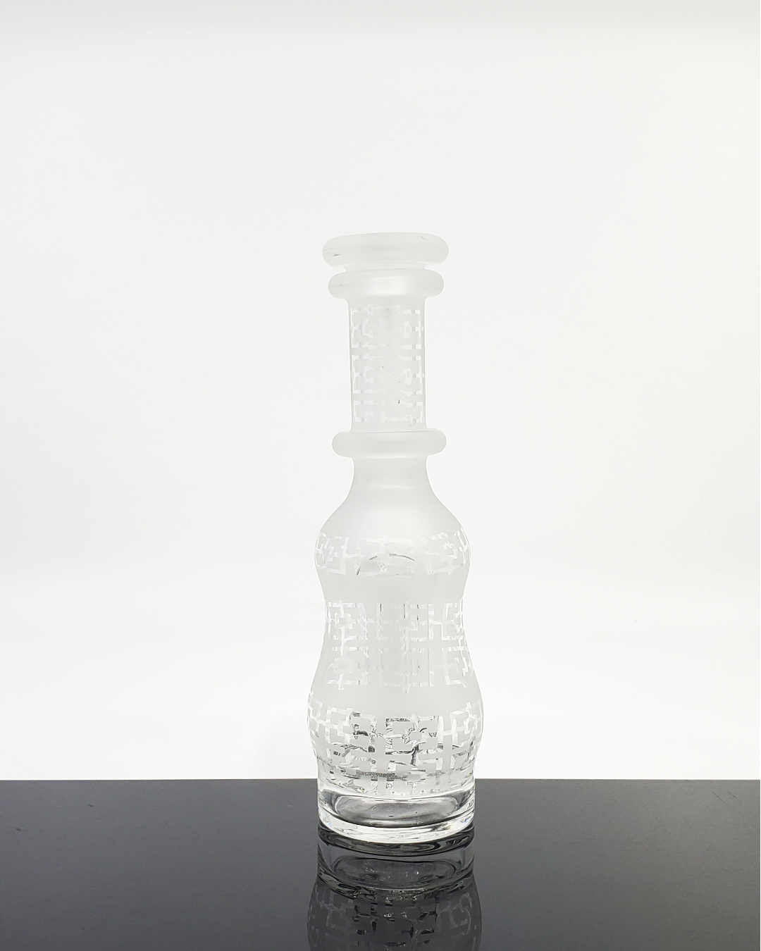 Logi Glass Art Sandblasted Puffco Attachment - Stylish and Durable. Featuring a sandblasted finish, this Puffco attachment provides a unique look with effective cooling.