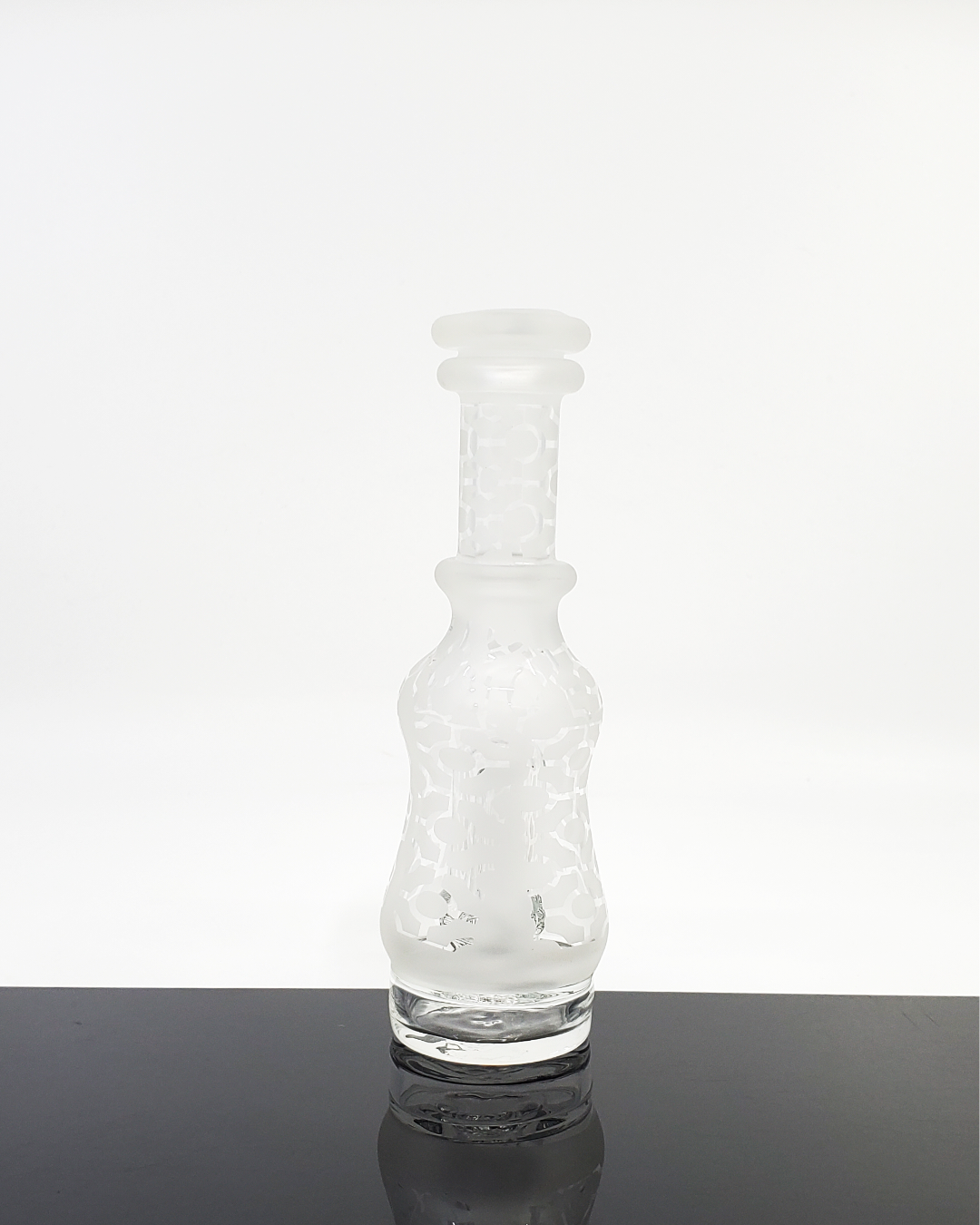 Logi Glass Art Sandblasted Puffco Attachment - Stylish and Durable. Featuring a sandblasted finish, this Puffco attachment provides a unique look with effective cooling.