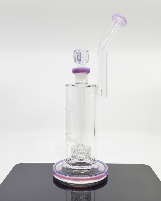 Monark Glass 13” Matrix Bubbler - Combines a Scientific Aesthetic with Smooth Filtration, Ideal for Those Seeking Style and Function in One Piece.