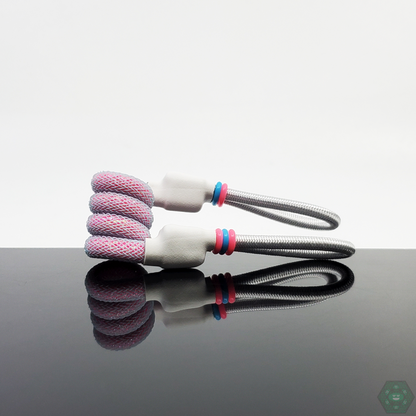 Tuff Tethers - Premium Original Coil Tether (Mesh Added). Fits Puffco Peak + Peak Pro V1 & V2. Fits Any Cap w/ Adjustable Rubber Bands. @Tufftethers